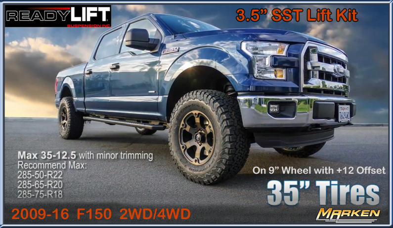 ReadyLift SST 3 5 Mid Level Lift For 2009 2016 Ford F150